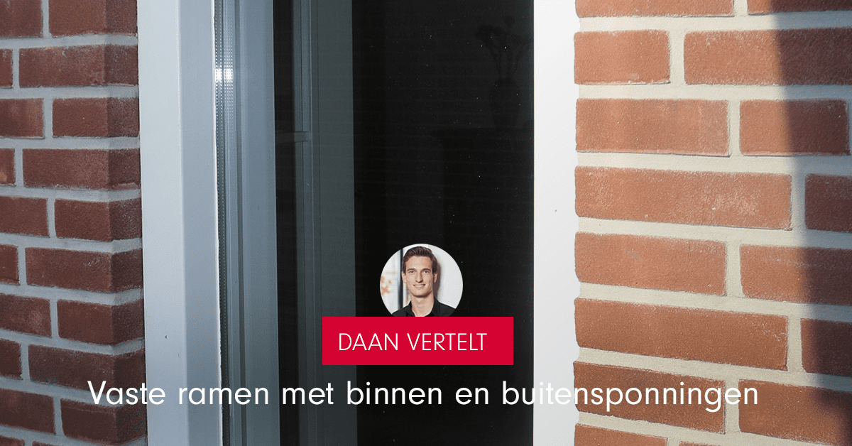 Vaste ramen met binnen en buiten sponning