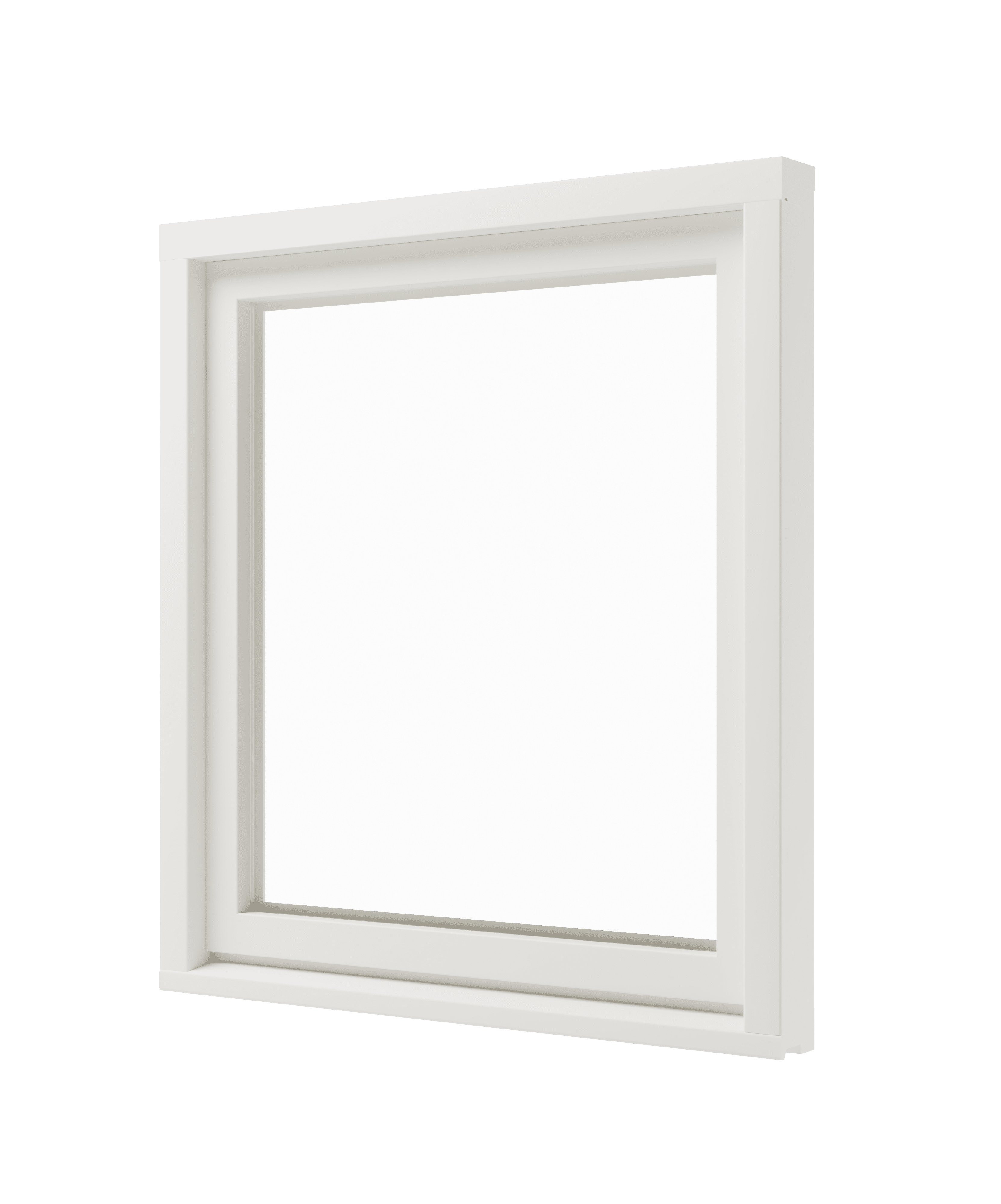 Vast raam ( binnenzijde) - hout