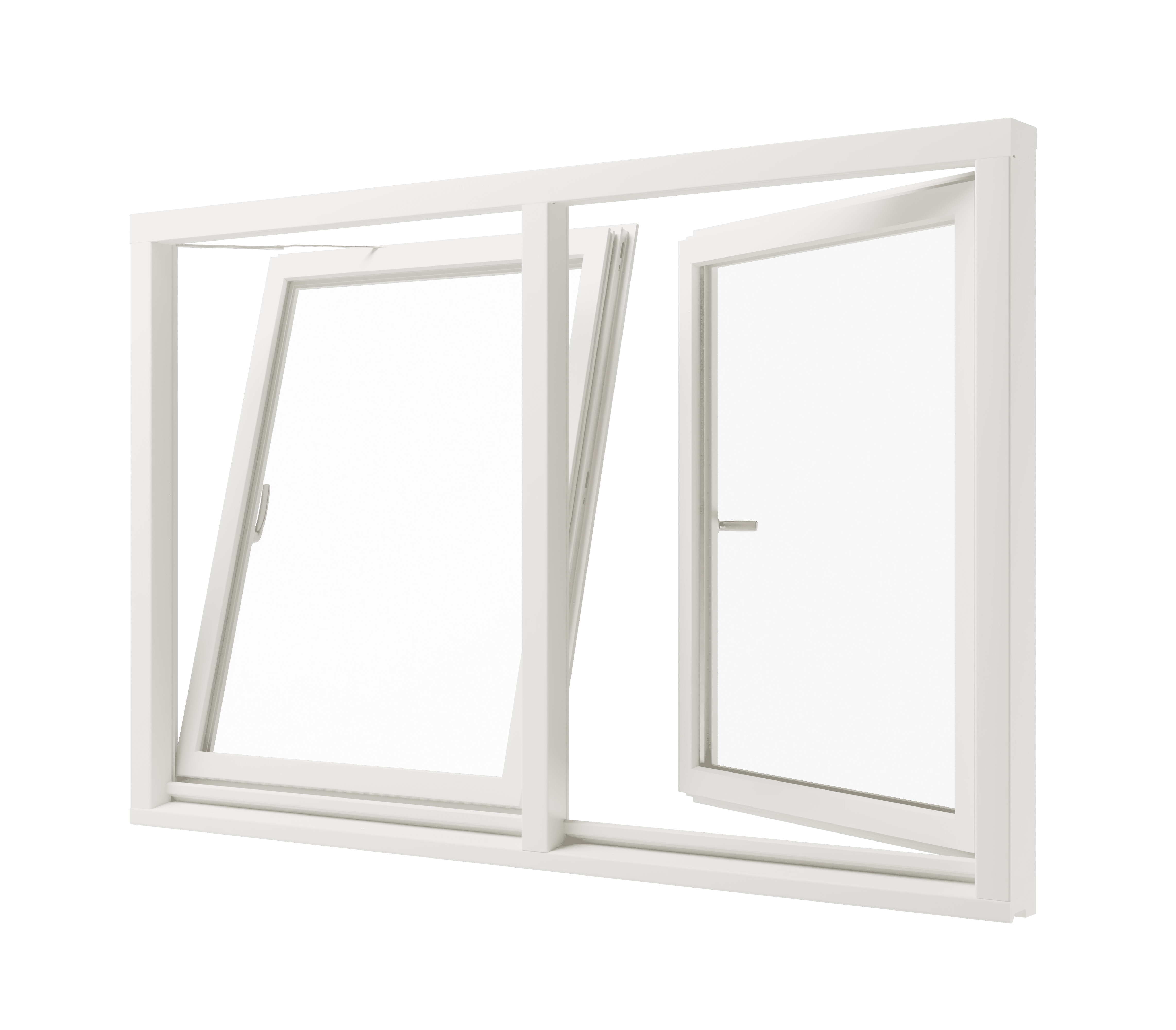 Draaikiepraam 2 vakken - hout